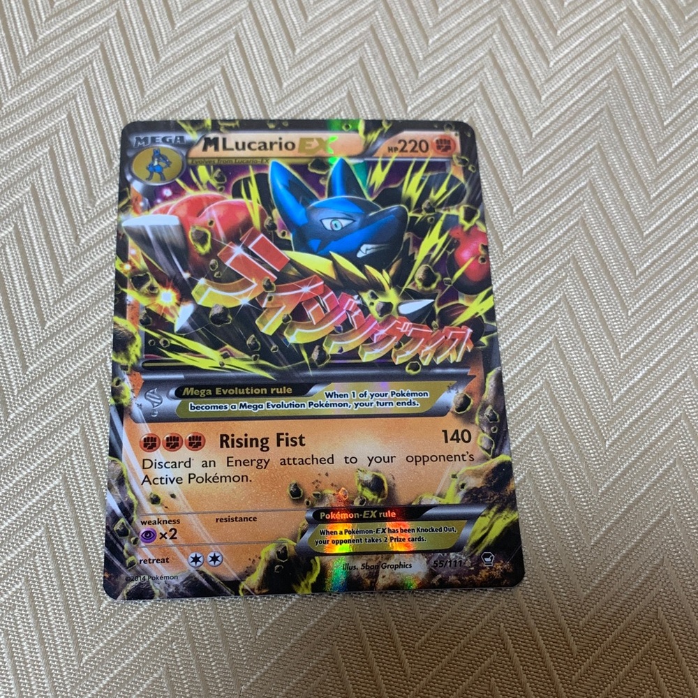 Mega Lucario EX Pokémon Card